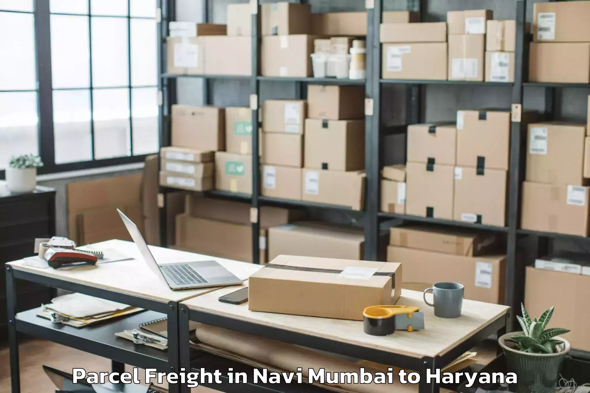 Book Navi Mumbai to Cyber City Gurgaon Parcel Freight